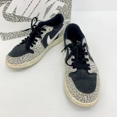 NIKE AIR JORDAN 1 RETRO LOW OG BLACK CEMENT エアジョーダン 1 レトロ ロー OG ブラックセメント スニーカー 箱付き ナイキ 靴 DF15109■