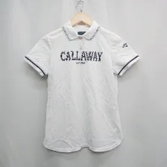 ◇ ⊂ Φ Callaway キャロウェイ ゴルフ 半袖 ポロシャツ サイズM ホワイト レディース E  【1504210002995】