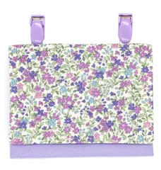 移動ポケット 女の子 野花パープル 移動 ポシェット クリップ付き シンプル ティッシュケース ポケット 移動 ポーチ 子供用 手作り ハンドメイド 女子 リボン 花柄 小花 お花 フラワー 花 あじさい 北欧 風 苺 ブルー ラベンダー ピンク か