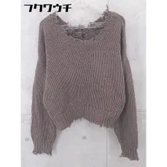 ◇ AS KNOW AS アズノゥアズ 長袖 ニット カーディガン サイズレディース モカ レディース 【中古】 【1103090013345】