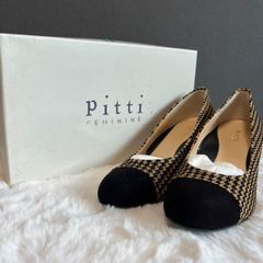 【24時間以内発送】新品✨　Pitti　ピッティ　パンプス　千鳥格子柄　24cm