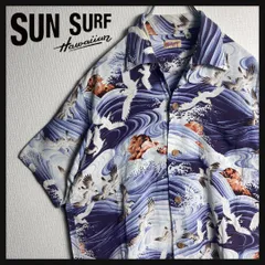 SUN SURF サンサーフ 半袖アロハシャツ M 鶴 総柄 紺 白 楽天市場】サンサーフ アロハシャツ 鶴の通販