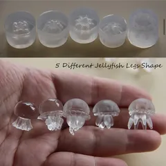 No.211立体クラゲ・ シリコンモールド セット 海 月 フラワー レジン型 UVレジン クラフト
