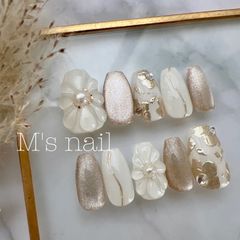 オーダーメイド/匿名配送可能/ネイルチップ24枚入り/全サイズ入り/ネイルチップ/マグネットネイル/成人式/ブライダル