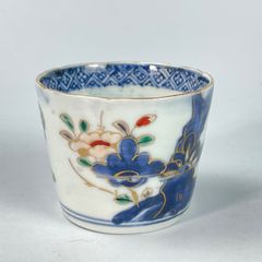 802 色絵　花　松　古伊万里　伊万里焼　骨董　アンティーク　蕎麦猪口