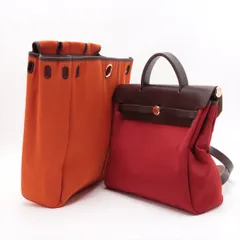 美品 エルメス □G 刻印 エールバッグ アド トワル オフィシエ レザー リュック バックパック ショルダー 替バッグ付 メンズ ENT 1016-E98【中古】のサムネイル