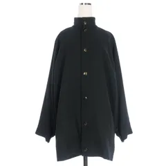 ヨウジヤマモトノアール YOHJI YAMAMOTO NOIR ウールアンゴラ スタンドカラーオーバーコート ジャケット 3 ブラック 黒 NM-C13-117のサムネイル