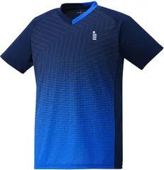 ゴーセン GOSEN テニス ゲームシャツ メンズ レディース 半袖Tシャツ 半袖ゲームシャツ 部活 チーム クラブ サークル 吸汗速乾 日本ソフトテニス連盟 日本バドミントン協会審査合格品  T2410 17 ネイビー