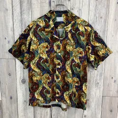 LAUTREAMONT MEN ロートレアモン 半袖 総柄 半袖 ドレスシャツ