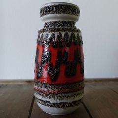 ビンテージ ドイツ 西ドイツ ファットラバ Fat Lava 花瓶 花器 / 釉