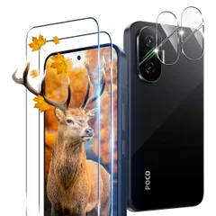 【 2+2枚セット ガイド枠付き 】用 Xiaomi POCO F7 ガラスフィルム 2枚 シャオミ POCOF7 フィルム + 2枚 カメラ保護フィルムセッ 【 日本旭硝子製 9H強度 】 対応 poco f7 保護フィルム 強化ガラス フィルム
