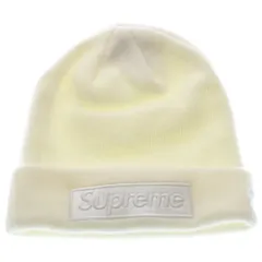 SUPREME (シュプリーム) 23AW ×New Era Box Logo Beanie ニューエラ ボックス ロゴ ビーニー ニット帽 ホワイト