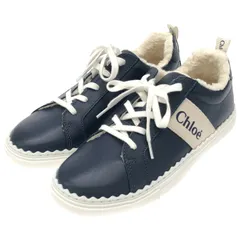 専用✨ クロエ ローレン レース スニーカー 箱付 35 ネイビー 22cm 未使用級✨クロエ ローレン レース スニーカー 箱付 35 ネイビー