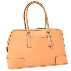 ●　【中古】オールドコーチ ハンドバッグ トート 6405 レザー ベージュ ヴィンテージ COACH