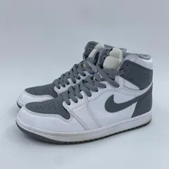 【中古】NIKE AIR JORDAN 1 High OG Stealth スニーカー 25cm 555088-037 ホワイト グレー ナイキ[10]