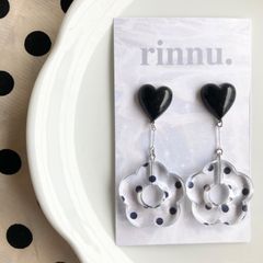 【45】 rinnu デイジー　ドット　ハート　ピアス