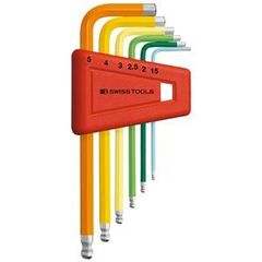 PB SWISS TOOLS 212H-5RB ボール付レインボーレンチセット（