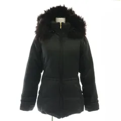モンクレール MONCLER OBERSLOFF-TESSUTO ダウンジャケット コート 茶タグ ファー 1 M 黒 ブラック /KO ■OSのサムネイル