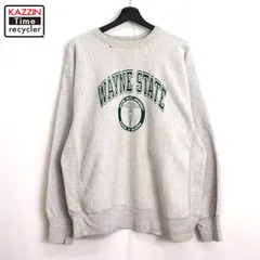 80s USA製 vintage Champion カレッジ プリント リバースウィーブスウェット メンズ 表記XLサイズ