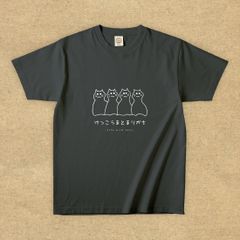 猫グラフィックTシャツ　けっこうまとまりがち -しろぬき-