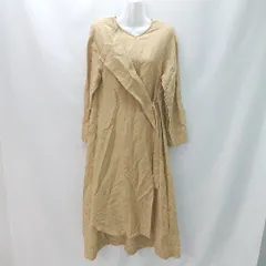 【美品】iirot イロットワンピース　マスタード 美品】iirot イロットワンピース マスタード