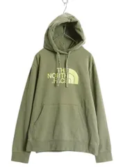 【お得なクーポン配布中!】 US企画 ノースフェイス プリント スウェット フード パーカー メンズ L 古着 The North Face プルオーバー トレーナー アウトドア 裏起毛
