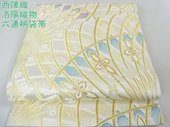 401my38◇洛陽織物 サーカス メルヘン 絵本 金糸 六通 袋帯◇未使用品 