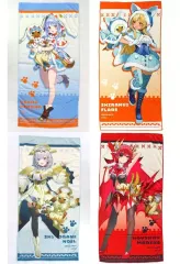 【中古】タオル・手ぬぐい 全4種セット ビッグタオル 「バーチャルYouTuber ホロライブ×モンスターハンター ホロライブとオトモ 第一弾 3期生」 カプコン直営アミューズメント施設限定