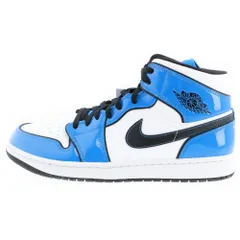 NIKE (ナイキ) AIR JORDAN 1 MID SIGNAL BLUE エアジョーダン1 ミッド SE シグナルブルー ミッドカットスニーカー ブルー US13/31cm DD6834-402