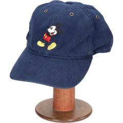 古着 90年代 ウォルト ディズニー ワールド WALT DISNEY WORLD MICKEY MOUSE ミッキーマウス ベースボールキャップ/gaa004191