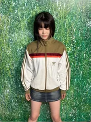 80s adidas(アディダス) 必須アイテム 白 モカ ジャージ S