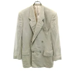 Christian Dior クリスチャンディオール 90s オールド レーヨンブレンド テーラードジャケット M クリーム メンズ 古着