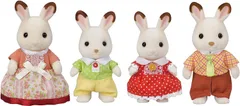【新品】 エポック社 ショコラウサギファミリー シルバニアファミリー Sylvanian Families STマーク認証 ドールハウス FS-46 おもちゃ 人形