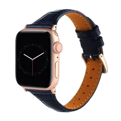 【在庫セール】ベルト コンパチブル iWatchバンド iWatch SE/Series iWatch 6 5 アップルウォッチバンド 4 3 44mm本革 2 1 42mm 鰐皮紋様 40mm ほっそりしたスタイル レザー 38mm 交換ストラップ 腕時計ベ