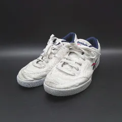 ◇ Reebok DV9678 ブランドロゴ ネイビー カジュアル クラシック スニーカー サイズ24 オフホワイト レディース E  【1305290024156】