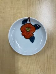 【ご依頼品】徳永遊心窯　3寸皿　椿2枚/みかん1枚