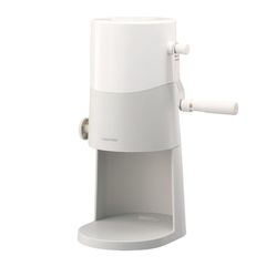 ドウシシャ かき氷器 手動 ふわふわ とろ雪 刃の高さ調節機能付 製氷カップ2個付（Mサイズ） レシピ・お手入れ部ブラシ付