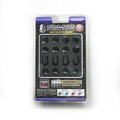 【RAYS正規品】レイズ ジュラナット ギアタイプ 4穴用 M12ｘP1.25 16個入 ブラックアルマイト ／アルミナット