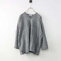 美品plantationコットンドビーストライプチュニックプルオーバー