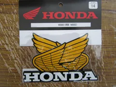 ★ホンダ純生・一番人気　旧ウイングマーク（黄色左右）新品　タンクデカールに人気　FTR　XR