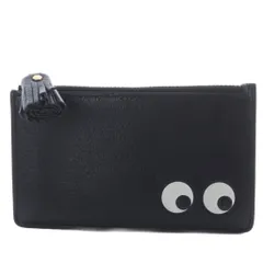 アニヤハインドマーチ ANYA HINDMARCH Zip Card Case Eyes in Capra カードケース コインケース 小銭入れ レザー ブラック 142717 /YO15のサムネイル