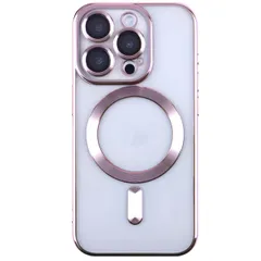 iPhone15 Pro Max ケース アイフォン15 プロマックス  メタリック カメラ レンズ カバー ケース 【Color】 ピンク