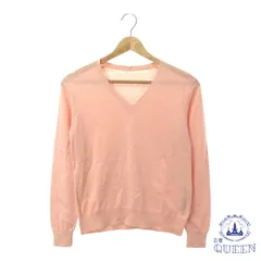 【訳アリ】 MUJI 無印良品 トップス セーター Vネック シンプル 長袖 レディース ピンク S シルク 901-15806 送料無料 古着