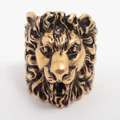 専用　GUCCI 10号ライオン彫刻のシルバー925リング　ミケーレ Gucci Lion Head Motif Silver Ring Crystal Size 10 – Queen