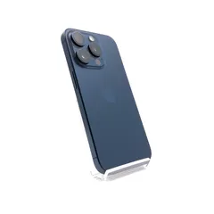 iPhone 15 Pro 128GB ブルーチタニウム au SIMフリー 白ロム 動作確認済 89%【全額返金保証】【最速発送】