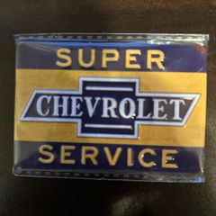 エンボスマグネットCHEVROLETシボレーSUPER SURVICE(A×）