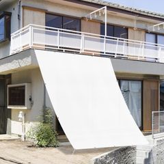 SUNNY GUARD日除け シェード 2x3m ホワイト 雨よけシェード オーニング 撥水サンシェード 日除け シェード屋外 サンシェードベランダ UVカット 庭用・廊下・バルコニー用 ウッドデッキの雨よけ