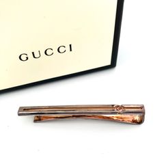 【鑑定済み】正規品 グッチ GUCCI  ネクタイピン タイバー Ag925 シルバー メンズ ビジネス