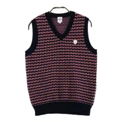 サイズ：M CALLAWAY キャロウェイ  ウールVネック ニットベスト 総柄 ネイビー系 [240101217924] ゴルフウェア レディース ストスト