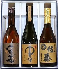 ●有名 麦焼酎 飲み比べ 中々（麦） 一粒の麦 佐藤 (麦) 720 ml×3本 X000YWN3BR/002426
